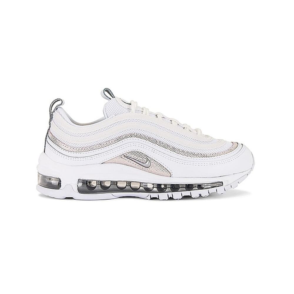 Nike Sleek White Chrome Platinum Tint Air Max 97 Sneakers Size 7.5